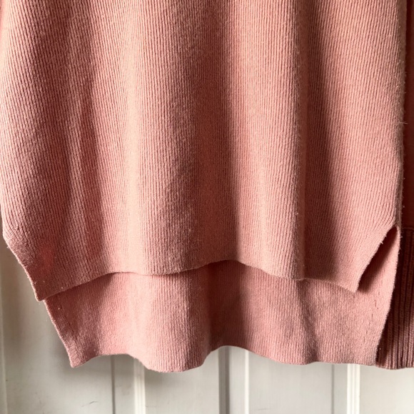 Veronica Beard Asa Cashmere Sweater Turtleneck Pink Blush Size Medium - Picture 8 of 16